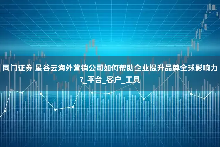同门证券 星谷云海外营销公司如何帮助企业提升品牌全球影响力?_平台_客户_工具